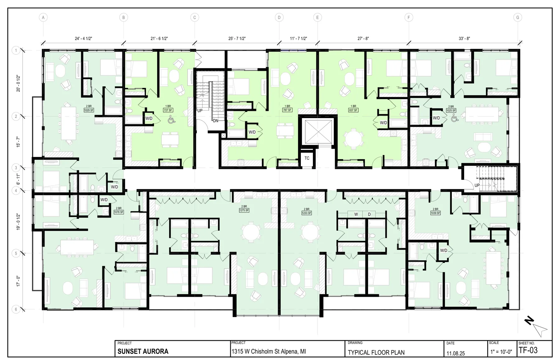 Sunset Aurora typical floor plan