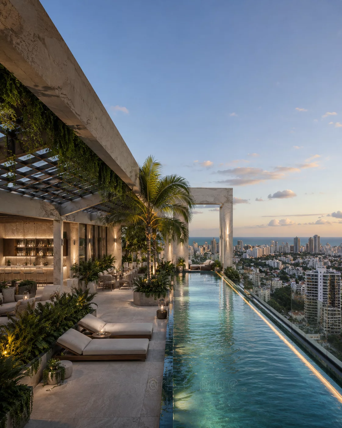Arboleda Tower skyline visualization